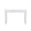Console de vestibule avec miroir en bois rétro - Table fonctionnelle et élégante de forme ovale, construction solide, l 48 po x H 32,7 po x P 13,93 po