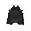 Natural Cowhide Area Rug in Black