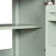 Meuble-lavabo de 20 po avec lavabo, tablette réglable, tiroir inclinable et bois d'hévéa pour les petits espaces de vie