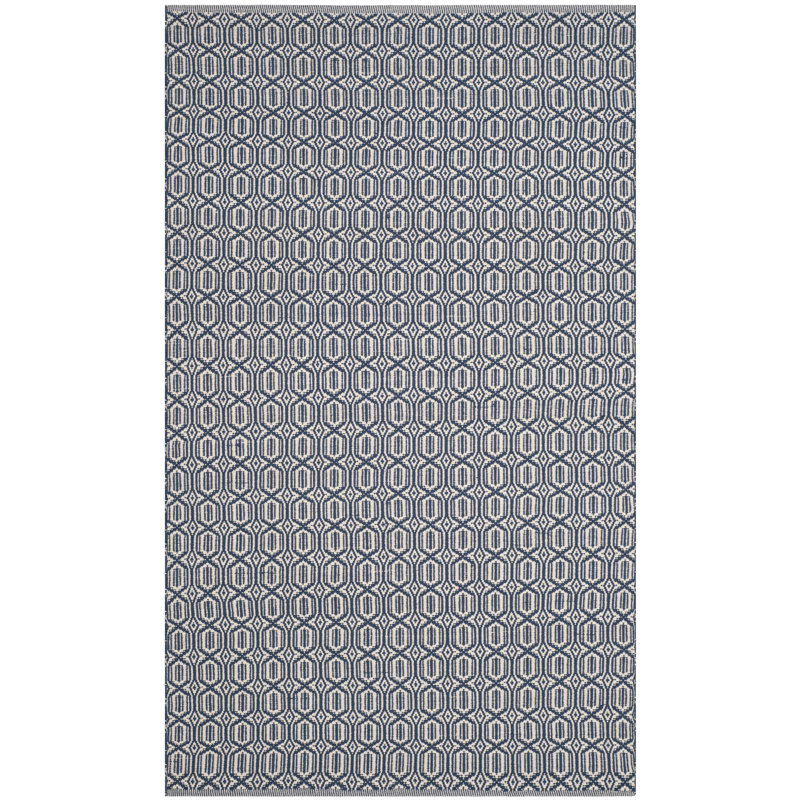 Melaina Hand Woven Cotton Geometric Rug, Rectangle 3' x 5'
