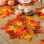 Ensemble de table décoratif en forme de feuille d'érable, lavable et résistant à la chaleur, idéal pour la salle à manger, la cuisine ou les fêtes à la maison. Parfait pour l'automne, Thanksgiving et Halloween. Décor pour la table de cuisine ou la maison.