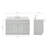 Hamlet 55 " W Freestanding Standard Free Standing 1 Single Vanity Bathroom Vanity With White Quartz Top-60199479