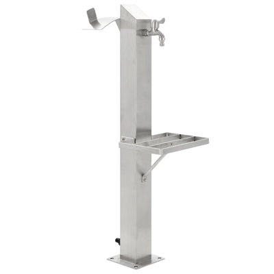 Outdoor Stainless Steel Column Fountain