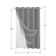 Rakiem No Hook Required Waffle Weave Shower Curtain with Snap in Liner