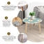 Ensemble de 2 tables basses gigognes Triangle