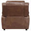 Fauteuil d'appoint rembourré brun foncé
