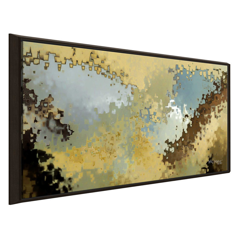 " What We Do Not See Hebrews 11:1 " by Mark Lawrence, 27.5" H x 43.5" W x 2" D, Espresso Floater Frame