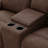 Espresso Power Loveseat with Console 