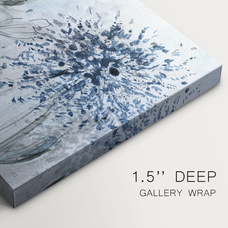 Field of Blue- Gallery Wrapped Canvas -Ready to Hang, 24" H x 48" W