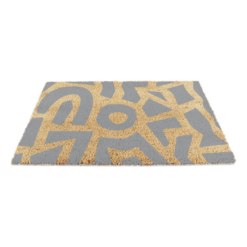Bessette Kitchen Mat, Grey/Yellow