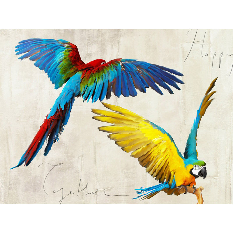 Happy Together by Teo Rizzardi - Wrapped Canvas Painting, 70cm H x 100cm W