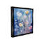 «Tranquil Blue Florals Floater Frame» sur-788676245-788676244