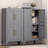 Bathroom Cabinets Freestanding, Metal Kitchen Storage Cabinet With Doors-1574024551