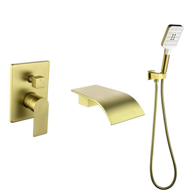 1 Handle Bathroom Waterfall Faucet with Diverter