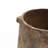 Icaria Rustic Ginger Root Brown Cement 8.9-Inch Tall Indoor and Outdoor Cylinder Vase