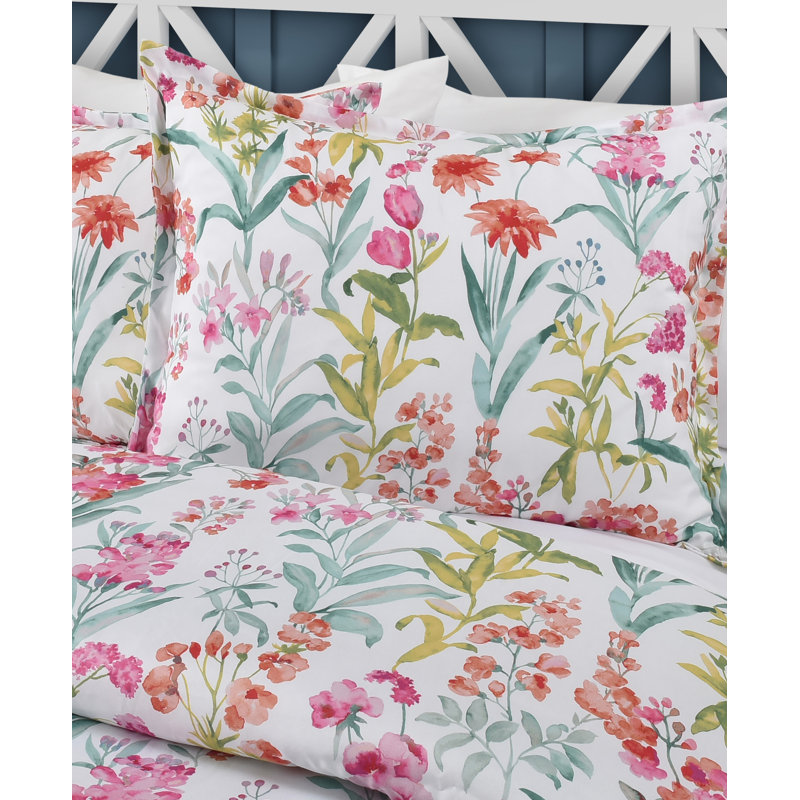 Tahlia 2 pièces Ensemble d'édredon rose, Édredon pour grand lit + 2 taies décoratives sta