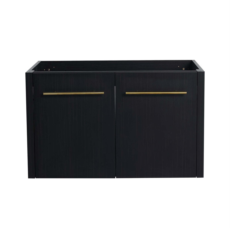 Meuble-lavabo mural 30 po avec 2 portes à fermeture douce