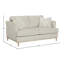 Haley Upholstered Loveseat with Pillows, Sand