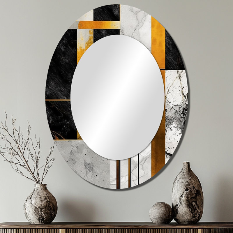 Lebow - Abstract Metal Mirror, 40" x 30"