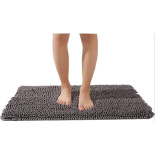 Ebern Designs Egista Microfiber Bath Rug with Non-Slip Backing & Reviews