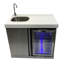 Mont Alpi MASF-SS Stainless Steel Beverage Center Cabinet Module + 2.7 Cubic Feet Wine Cooler Outdoor Rated Temperature Adjustable Compact Lockable Refrigerator + Faucet & Sink-193175023