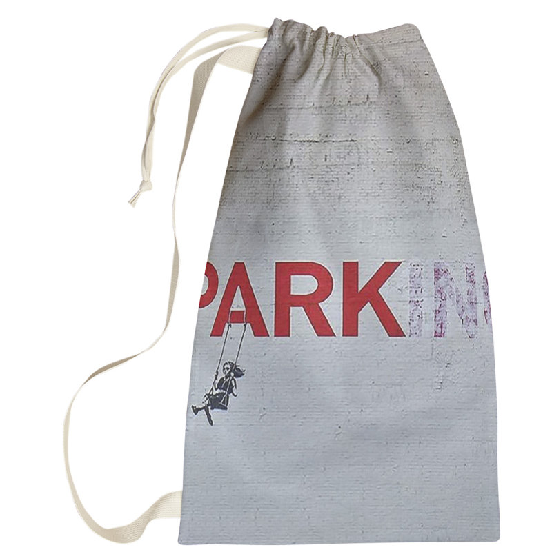 Fabric Laundry Bag with Handles, Small (29" H x 18" W x 1" D)