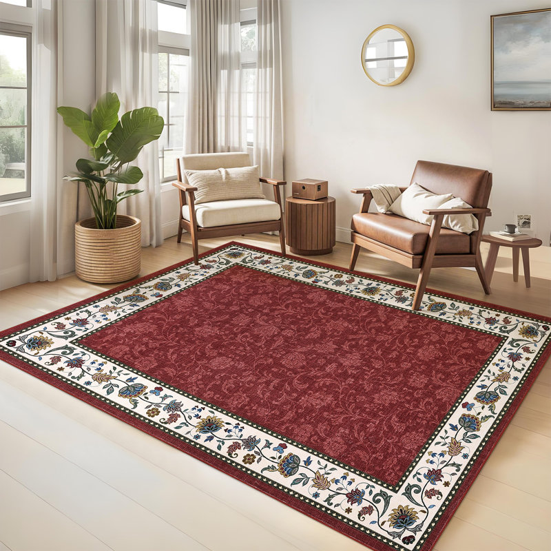 Tapis lavable Farmhouse Floral, Rectangle 5 pi x 7 pi