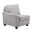 Canapé modulaire en L avec repose-pieds 8 pièces Linen