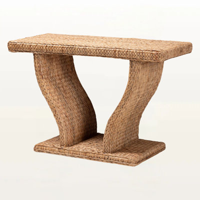 Tenko Seagrass Console Table in Natural Brown