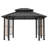 11 Ft. X 13 Ft. Gray Octagonal Gazebo With Double-Roofed Hardtop And Screen