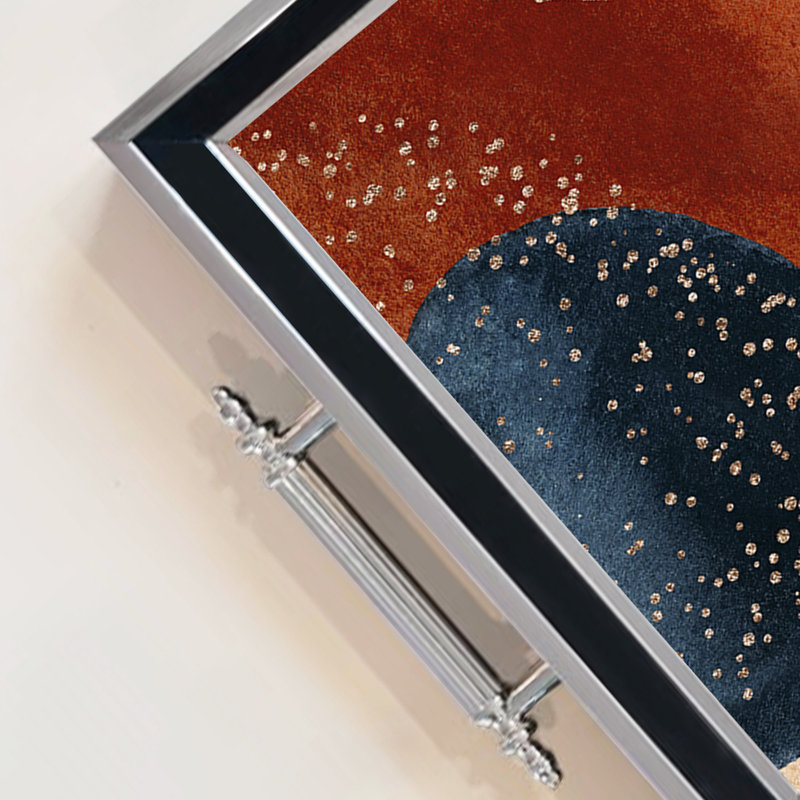 Élégant plateau en verre de 19,7 po x 11,4 po x 1,4 po | Fabrication 100% verre durable | Facile à nettoyer avec un chiffon humide | Idéal pour le service, la présentation décorative et l'organisation | Ajout élégant à la décoration intérieure