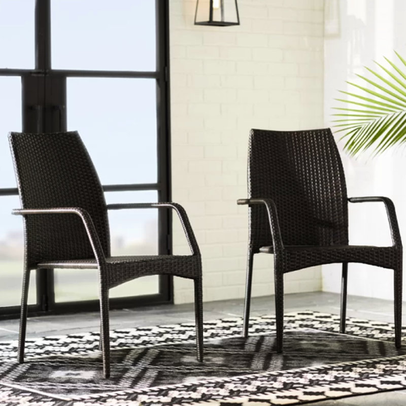 Chaise d'extérieur pour 2 personnes pour le divertissement au bord de la piscine, structure en fer, finition brune, coin salon spacieux, ergonomique, assemblage rapide, s'harmonise avec le décor, 23,78 po de profondeur, 27,05 de largeur, 35,84 de hauteur, 12,8 lb