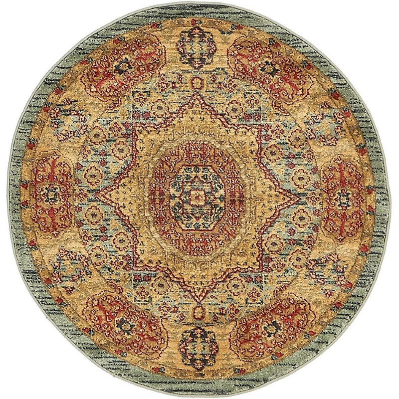 Palazzo Oriental Indoor Rug, Round 8'