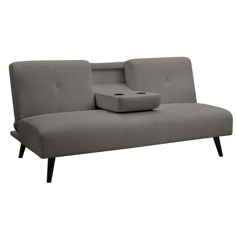 Hunter 3 Seater Linen Blend Sofa Bed, Grey