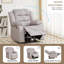 Fauteuil inclinable électrique rembourré-531518235