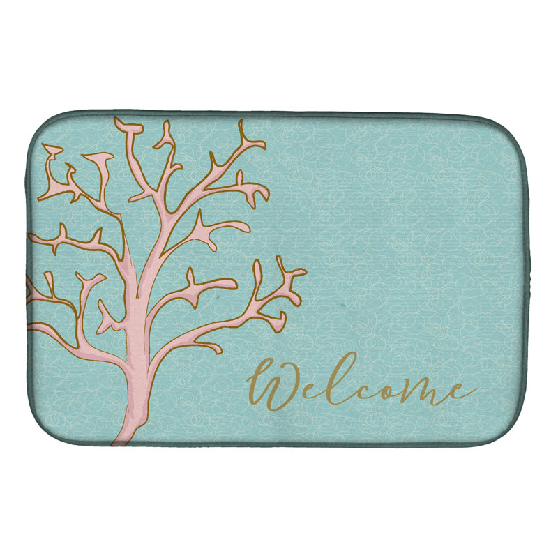 Tapis de séchage corail welcome