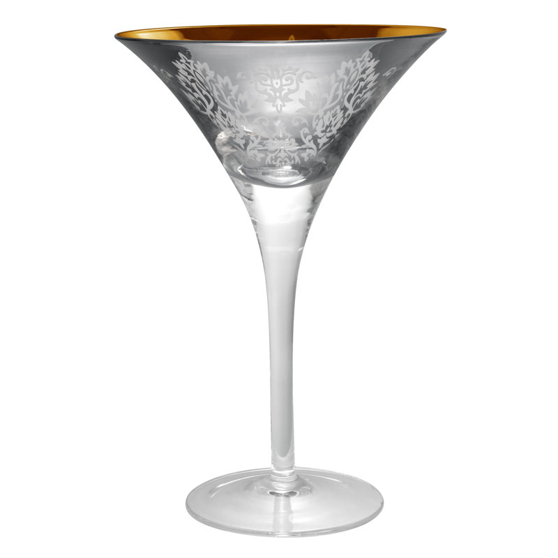 8 oz Cudahy Ensemble de verres à martini, Argent