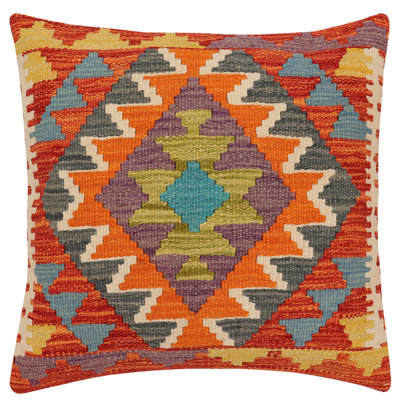 Rustic Beaton Turkish Hand-Woven Kilim Pillow