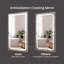 Miroir de salle de bain 48 po * 36 po à DEL, éclairé à l'avant et à l'arrière, gradable en continu, 3 couleurs CRI90 +, mémoire de luminosité, incassable, miroir de meuble-lavabo à DEL antibuée, imperméable IP44