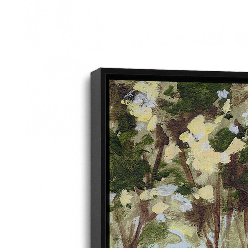 «Amber Canopy I» par Melissa Wang, reproduction d'art sur toile, H 30 po x l 40 po, Noir