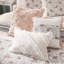 Ensemble de courtepointe en percale de coton 6 pièces avec coussins Blush King / Cal King-119417004-119417008