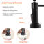 Robinet de cuisine noir mat, robinet de cuisine noir et or avec douchette rétractable, robinet de cuisine à ressort à poignée simple pour évier de cuisine, noir mat et or