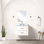 Meuble-lavabo bleu l 24 po x P 18 po avec comptoir en acrylique, robinet et miroir l 24 po x P 18 po