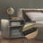 Brancaster Aluminum Nightstand W/USB(Includes Only Nightstand)