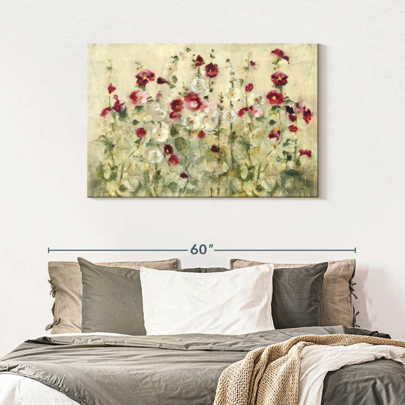Harnek Hollyhocks Row Cool, H 30 po x l 45 po