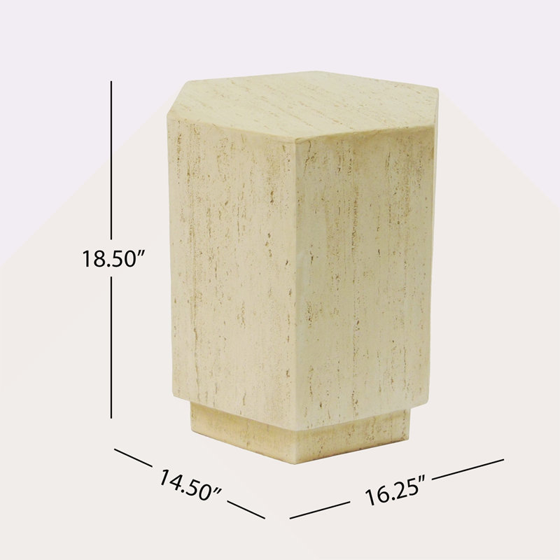 Heagonal Archaistic Side Table