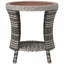 Table basse d'extérieur en osier pour patio et terrasse | Idée de cadeau-897784548