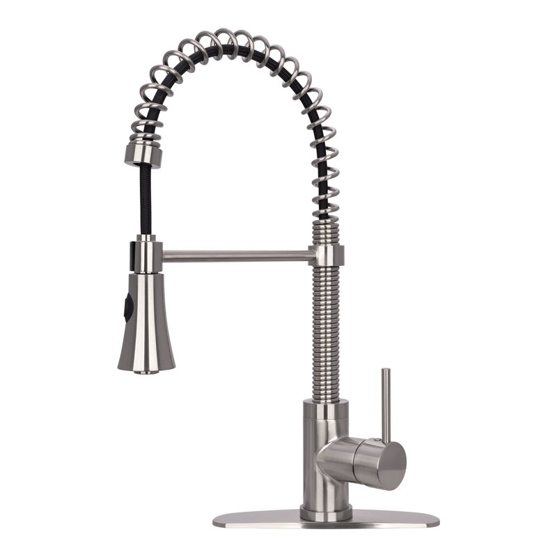 Akicon Pull Down Kitchen Faucet, Brushed Nickel