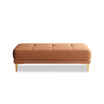 Banc rembourré orange