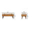 Banc en cuir Marisal Boucle X